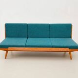 Mid-century folding sofabed by Drevotvar, 1970s, Czechoslovakia
