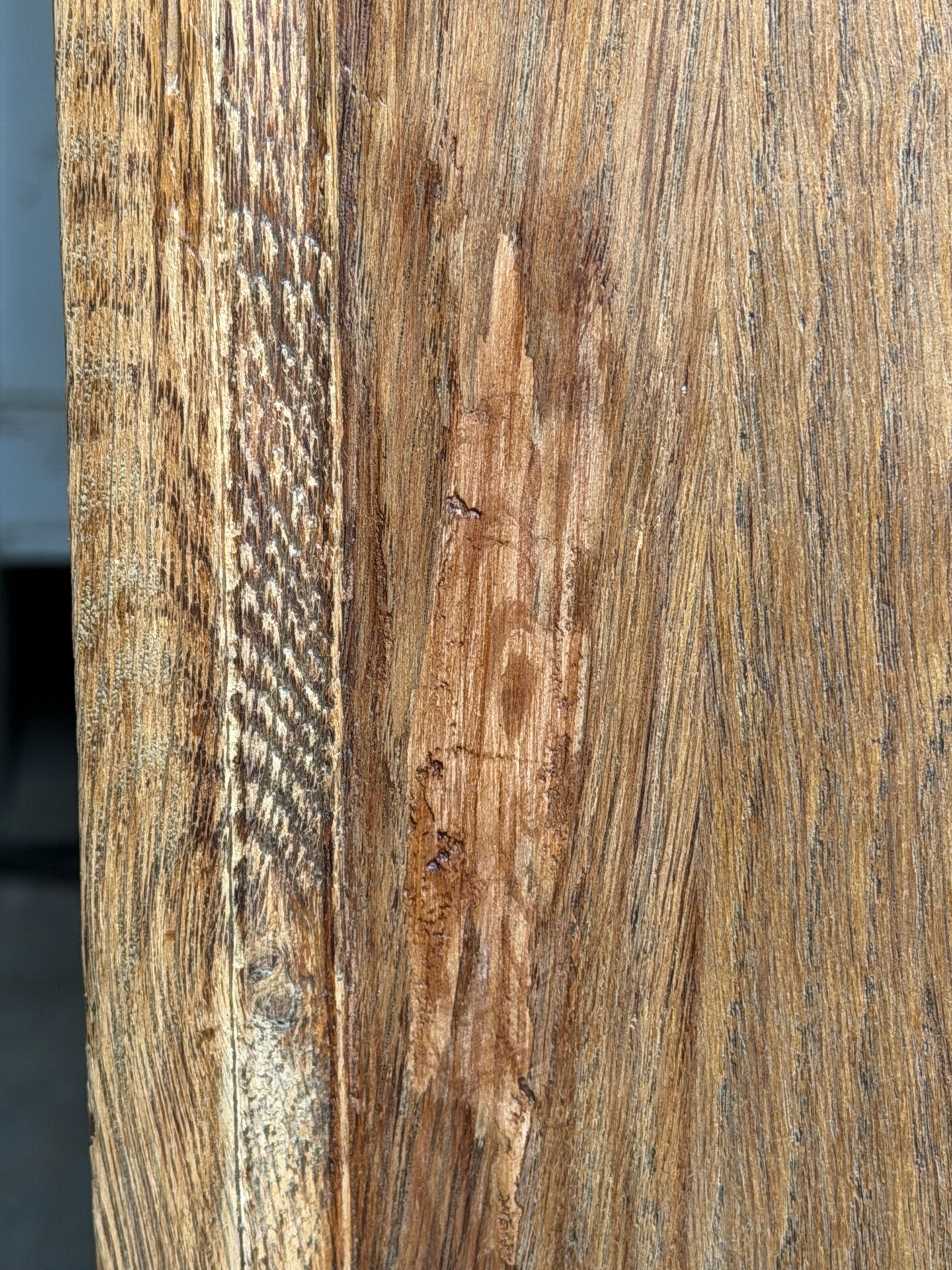 Parisian Art Deco wardrobe in raw oak, renovated.