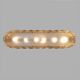 Mid-century Modern Stiyle Italian Brass and Murano Glass Chandelier