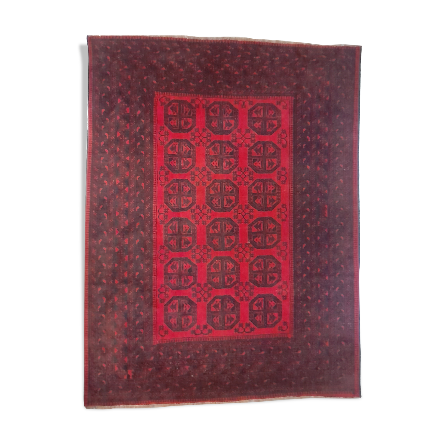 Tapis Bokhara noué main 197x262cm
