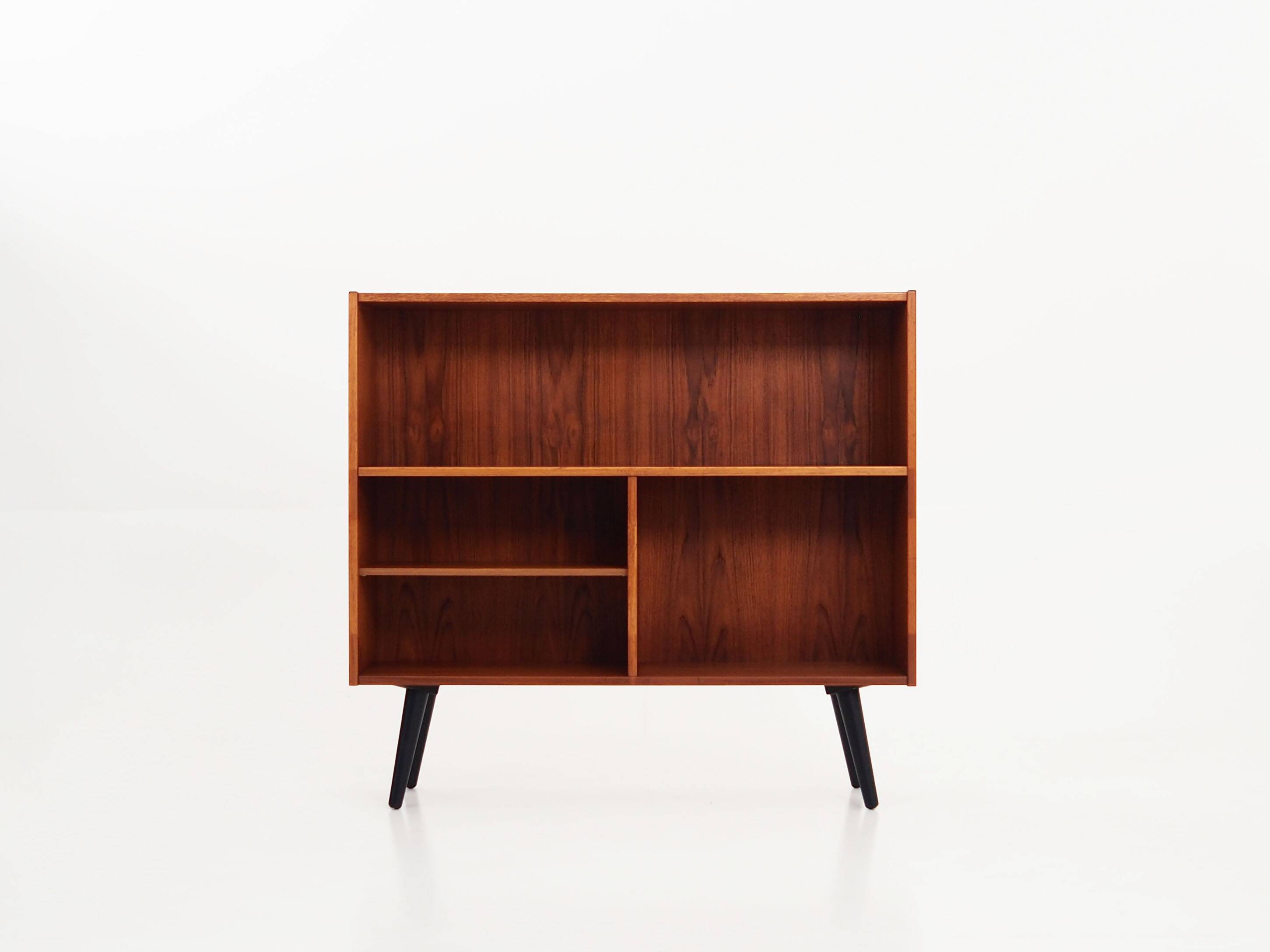 Teak bookcase, Danish design, 1970s, production: Denka