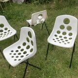 Four. 70s chairs indoor or outdoor.