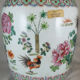Ancient Chinese vase Rose family early 20th century