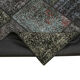 Hand-Knotted Oriental Overdyed 173 cm x 243 cm Black Patchwork Carpet