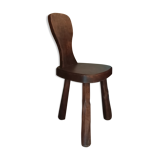 Chaise brutaliste tripode