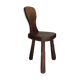 Chaise brutaliste tripode