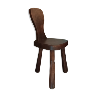 Chaise brutaliste tripode