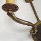 French Vintage Bronze Empire Arrow & Quiver Criss Cross Double Wall Sconces