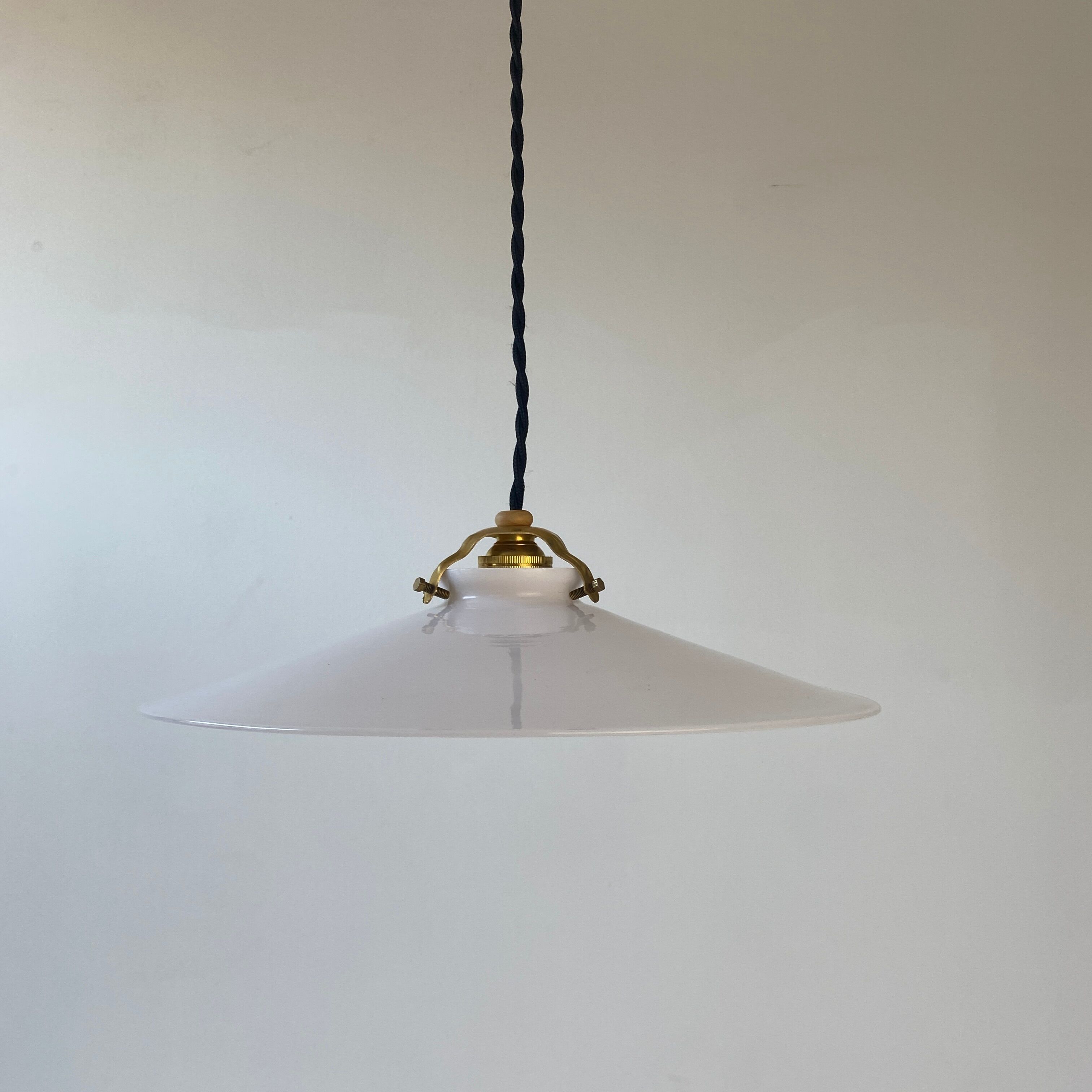 Vintage opaline pendant lamp