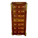Secretary Napoleon in rosewood, violet wood and gilded bronzes.