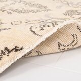 Cream & Light Yellow Turkish Vintage Rug, 215x320Cm