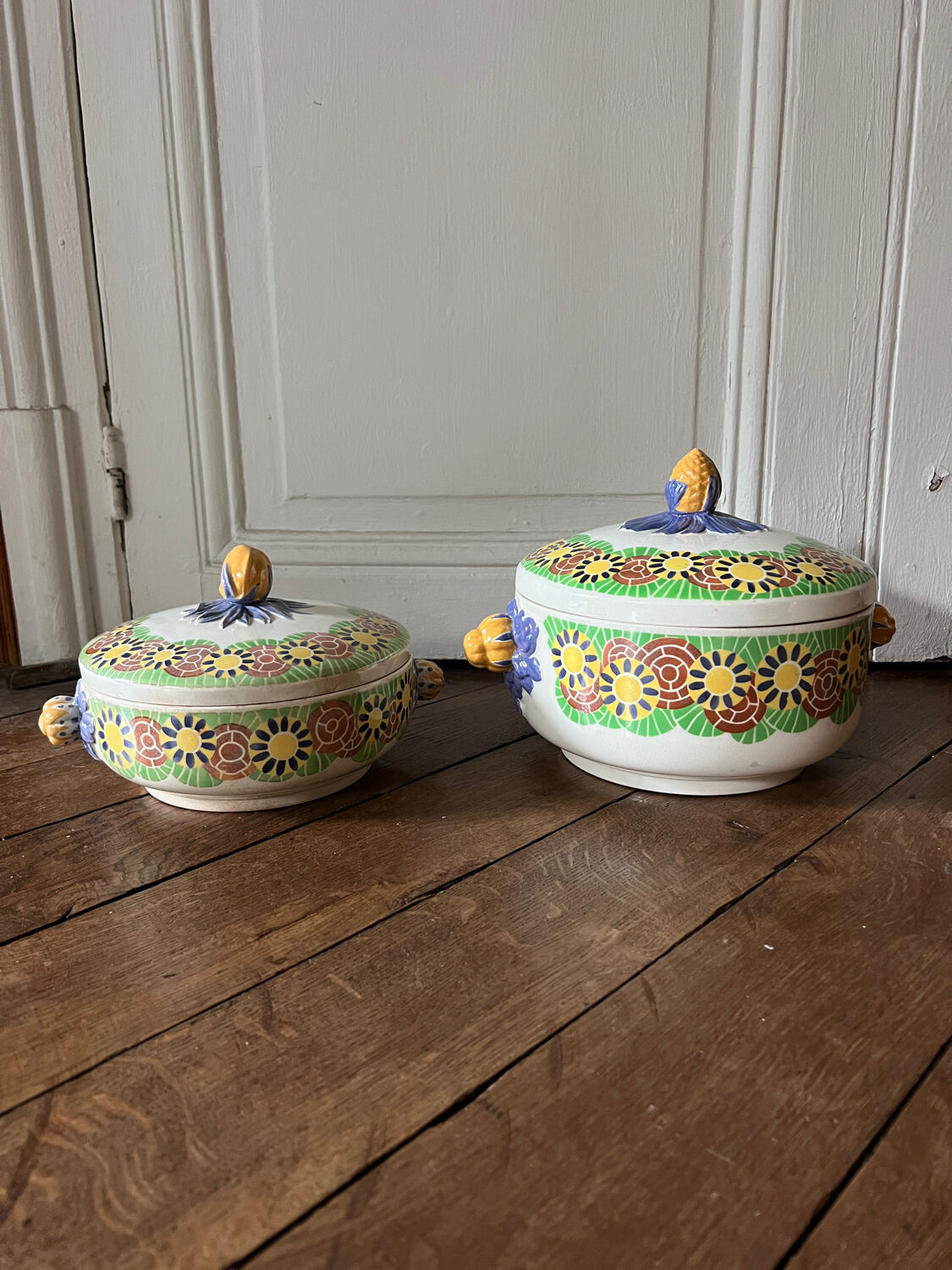 Kairouan Creil and Montereau soup tureens