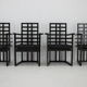 Set of Four Josef Hoffmann Armloffel Chairs Made By Wittmann,Austria