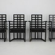 Set of Four Josef Hoffmann Armloffel Chairs Made By Wittmann,Austria