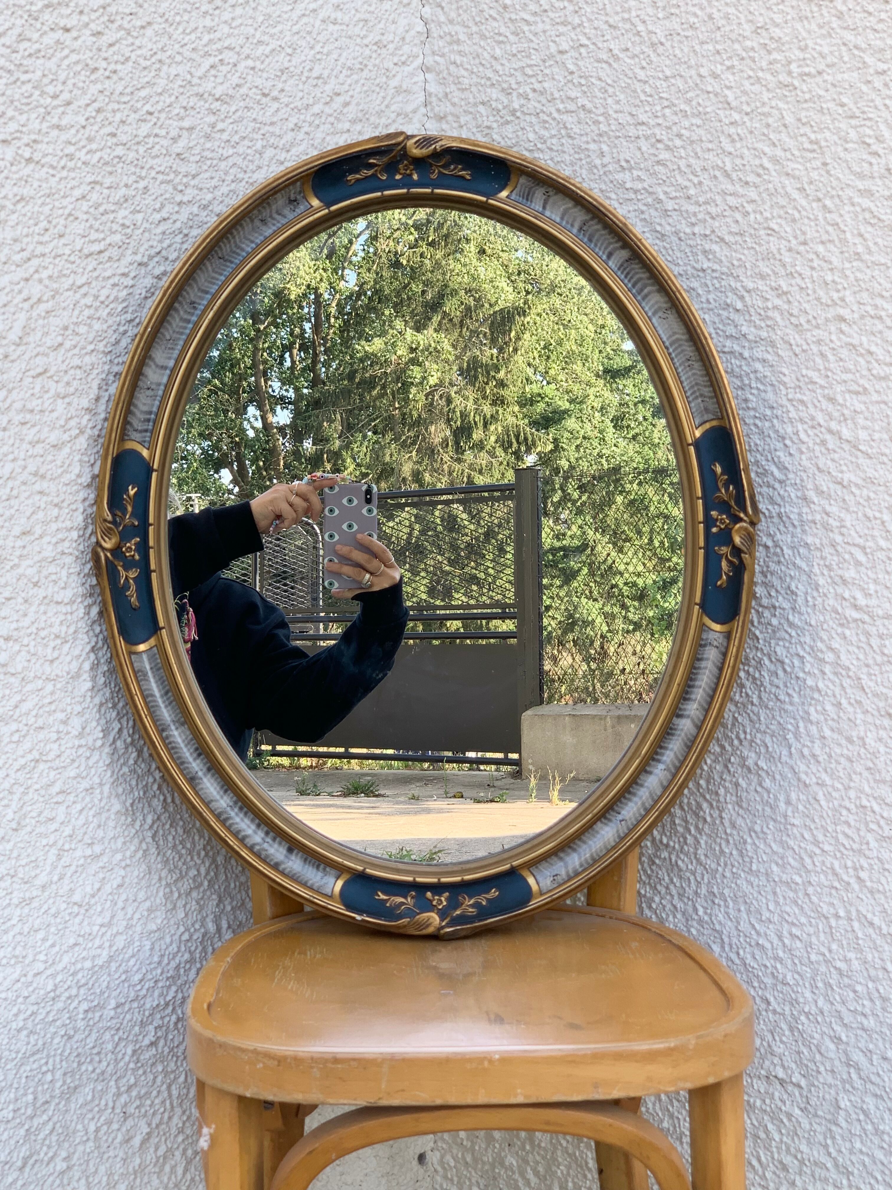Old art deco mirror 1920 50x60cm