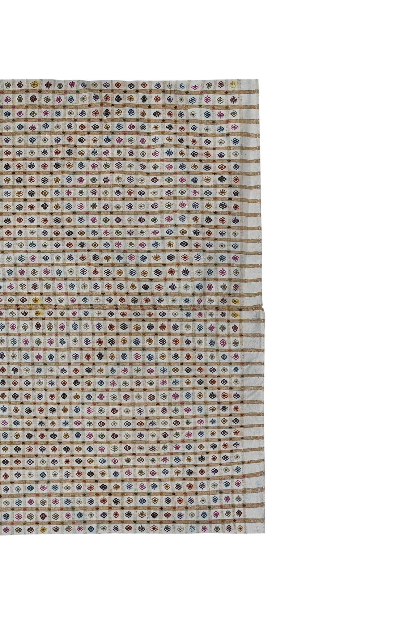 Vintage Turkish kilim, handwoven, 230x305 cm.