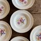 Set of 11 vintage deep plates - Fleurette pattern by Gien