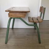 Vintage school desk and chair