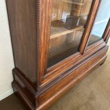 19th century walnut display case