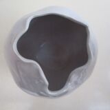 Set of two design white vases