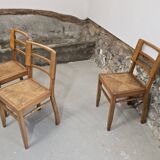 3 chaises style Pierre Cruège 1940 1950