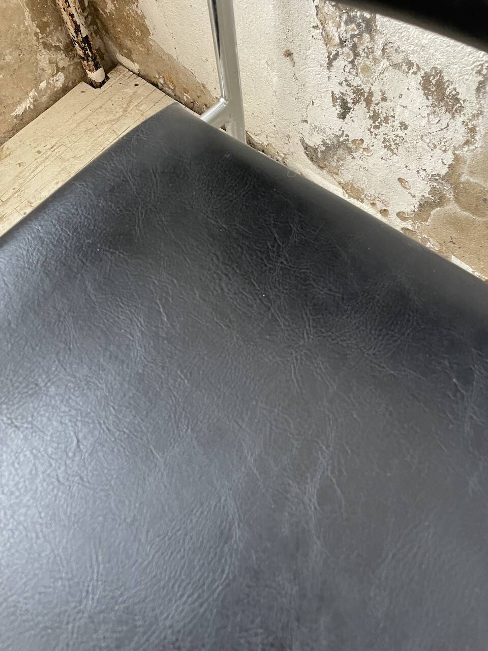 Pair of chrome office chairs