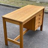 Bureau d'écolier style scandinave bois et 4 tiroirs