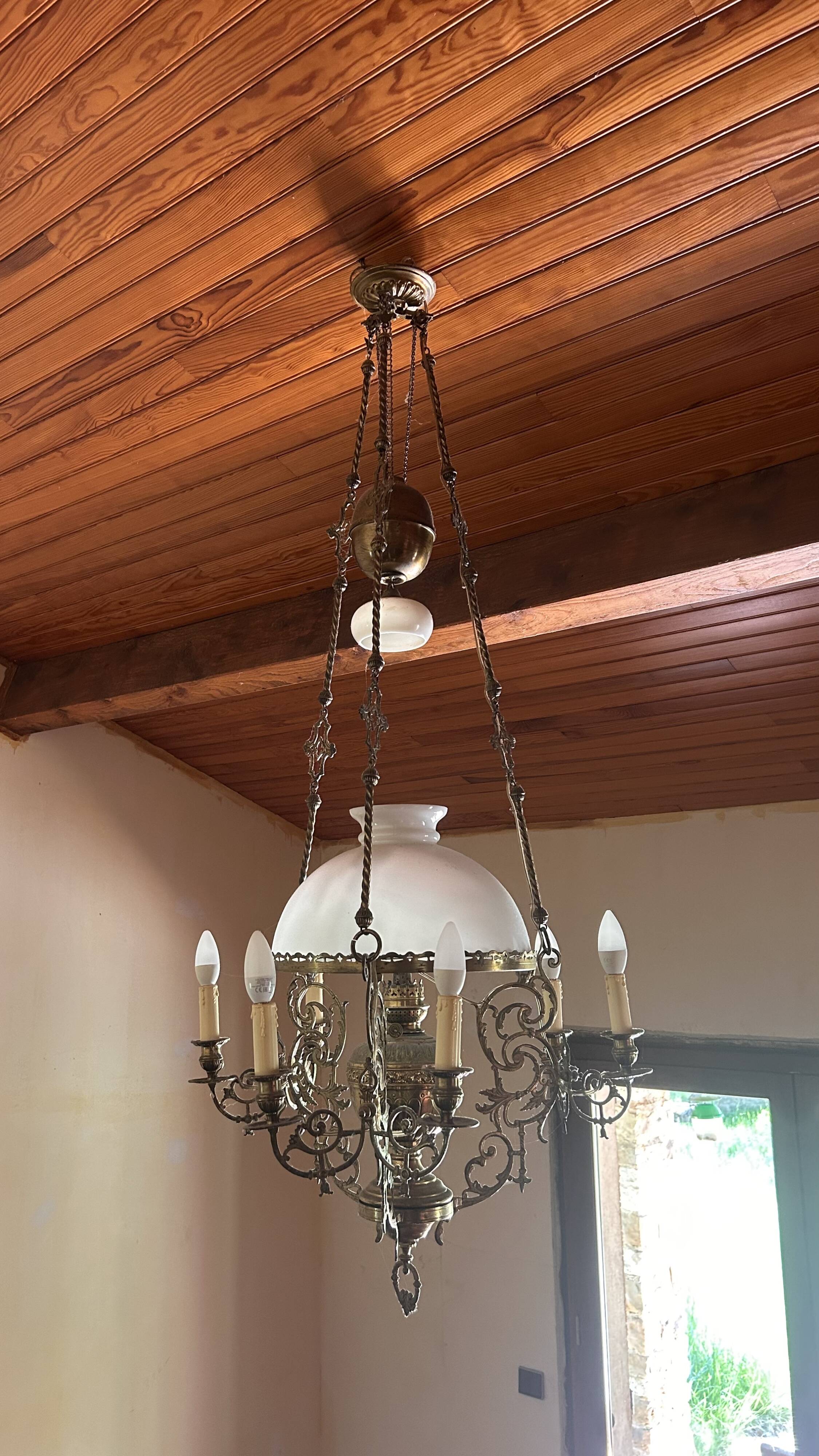 Lustre Monte-and-Lower old Neo-Renaissance style – Late 19th century