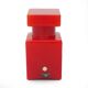 Red glass bottle by Luciano Vistosi for Vistosi, 1960s.