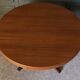 Table Baumann scandinave ronde 1970 rallonges a systeme 4 à 8 personnes