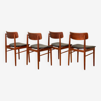 4 Scandinavian teak chairs for Sax