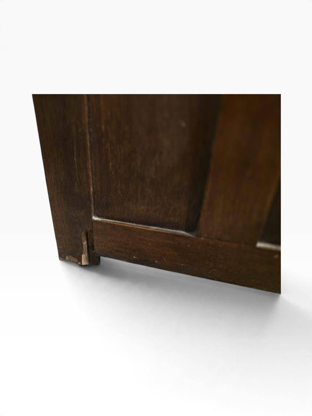 Bureau américain vintage en bois avec volet roulant