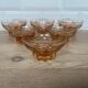 Set of 6 pink star luminarc cups