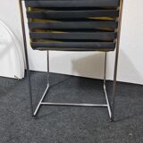 A set of 6 vintage  metal framed dinning chairs