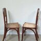 Chaises Art Nouveau en bois courbé