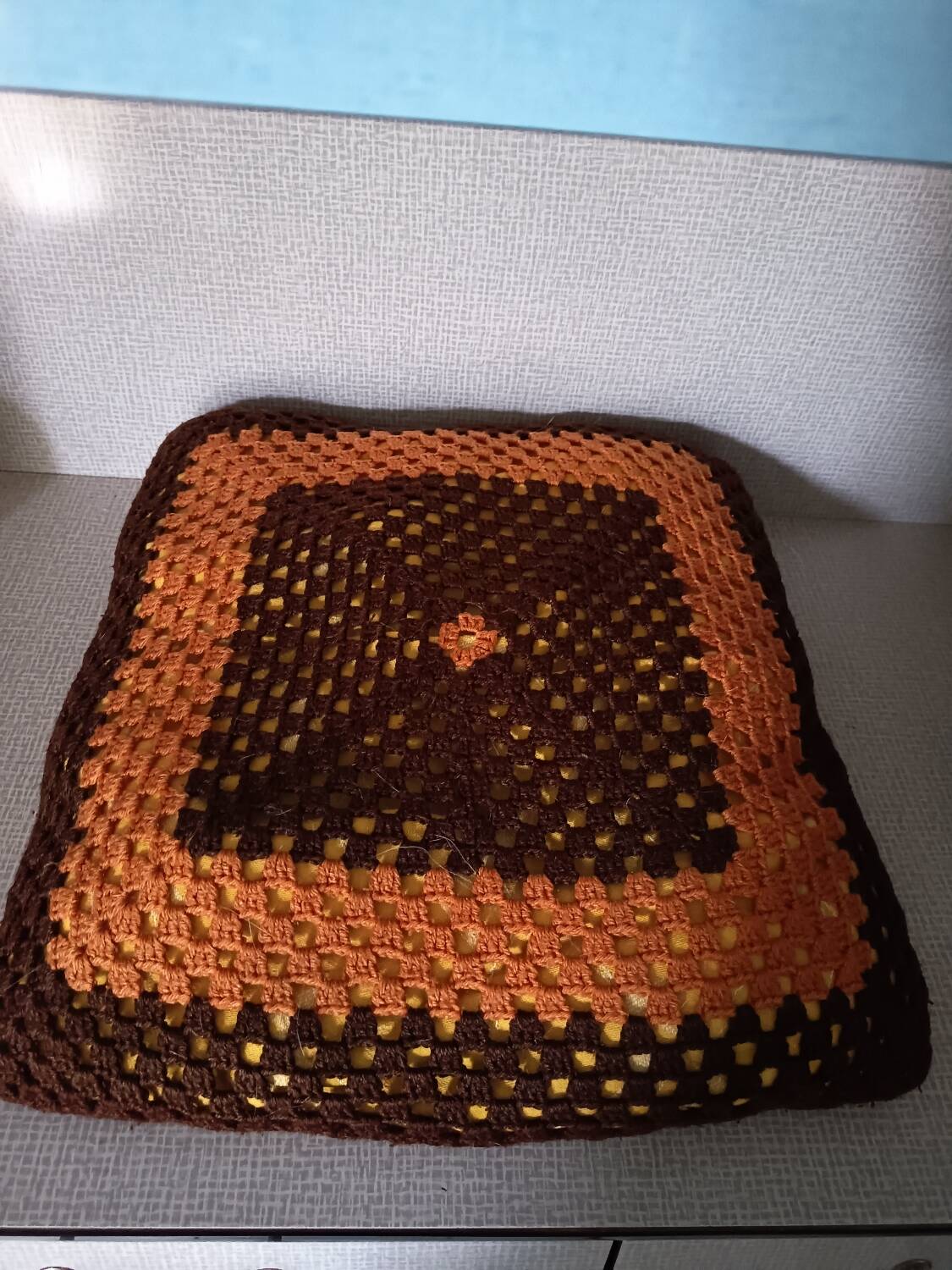 Granny Square Cushion