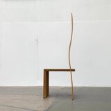 Postmodern chair with a high backrest