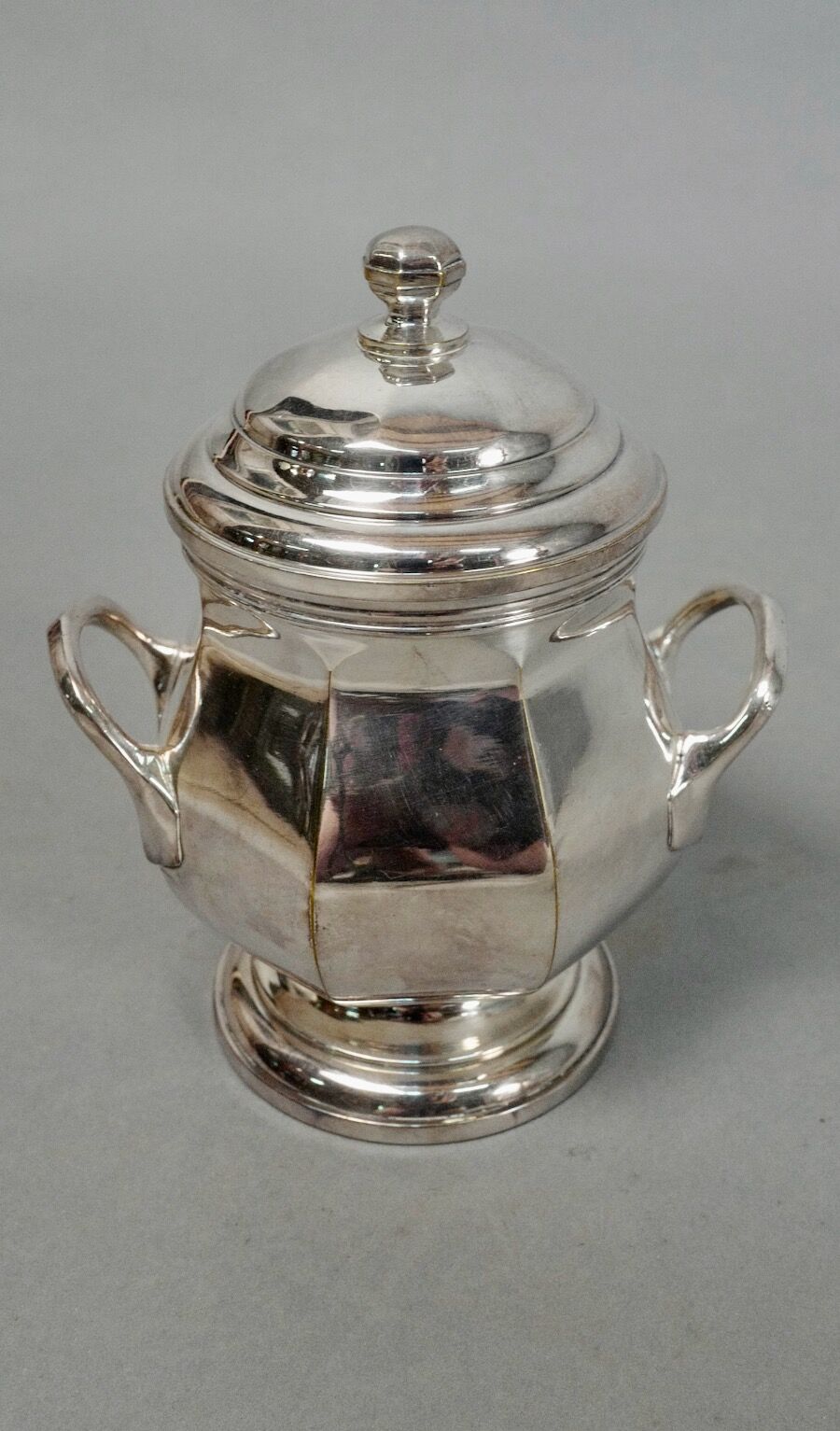 Coffee and tea service silver metal 3 pieces