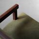 Pair of modernist armchairs in solid oak, France, circa 1940.
