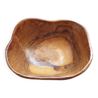 Olive wood dish Jean Paul Bain Vallauris