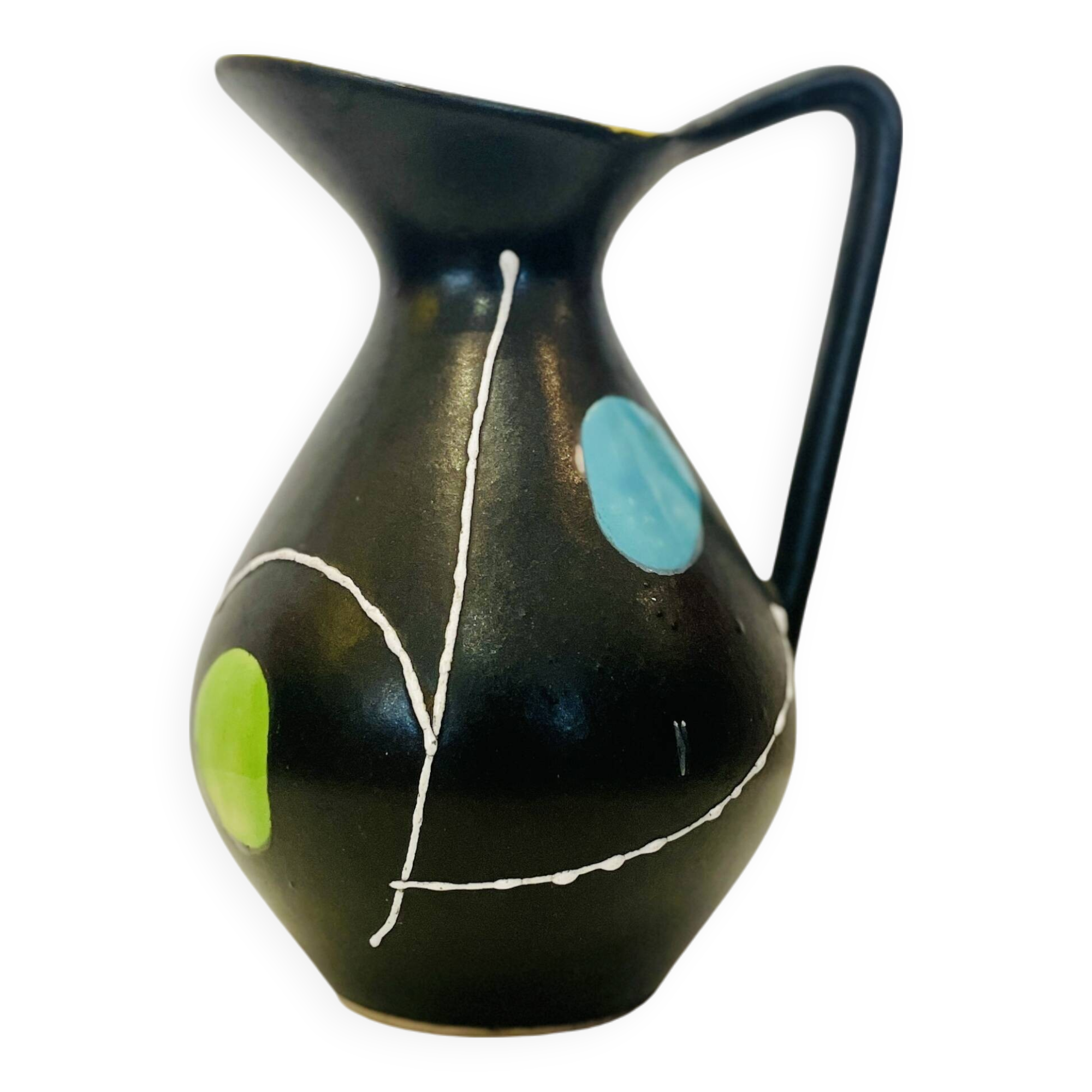Ceramic pitcher from the 50s - Poët-Laval earthenware factory