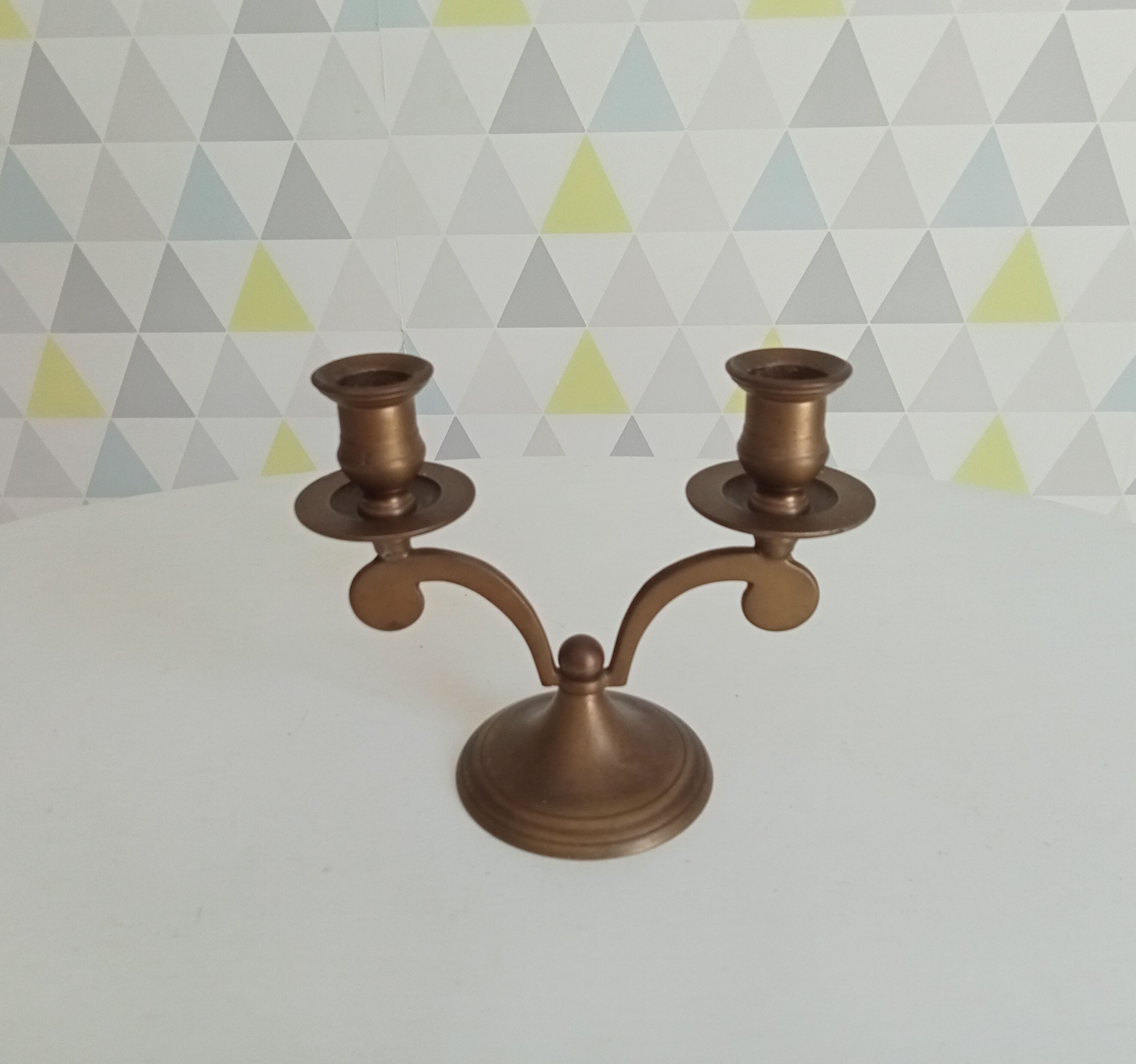 Vintage solid brass chandelier