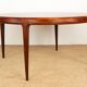 Danish round rosewood coffee table model 283 by Johannes Andersen.
