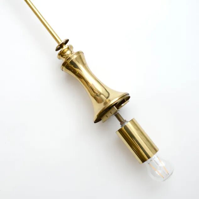 Glass Doria lamp, Germany, 1970s