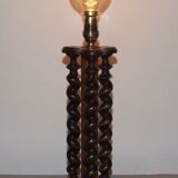 Pied de lampe en bois