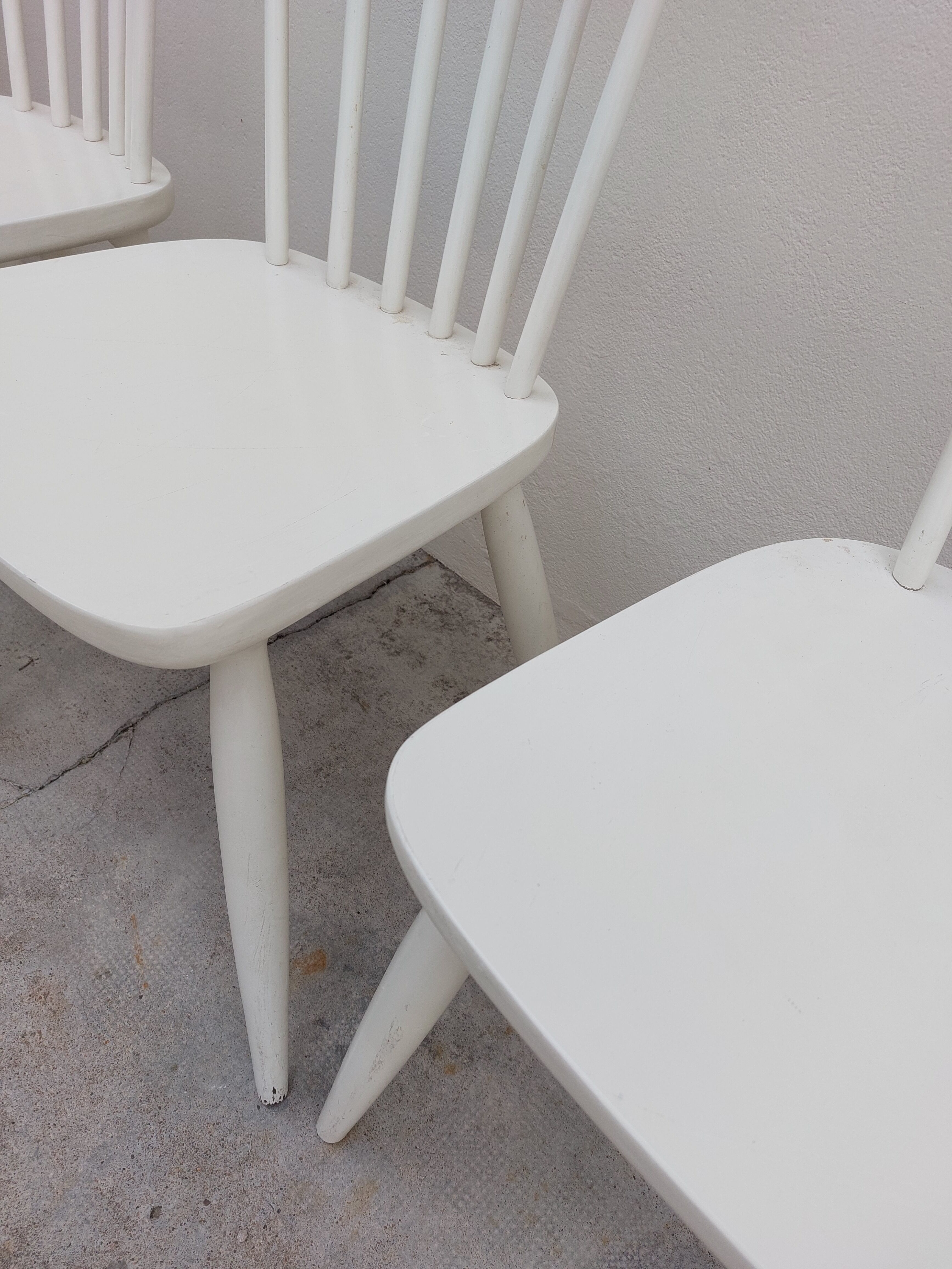 Série de 6 chaises de bistrot vintage