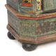Antique Rustic Farmhouse Folk Art Painted Bridal Cabinet 1842