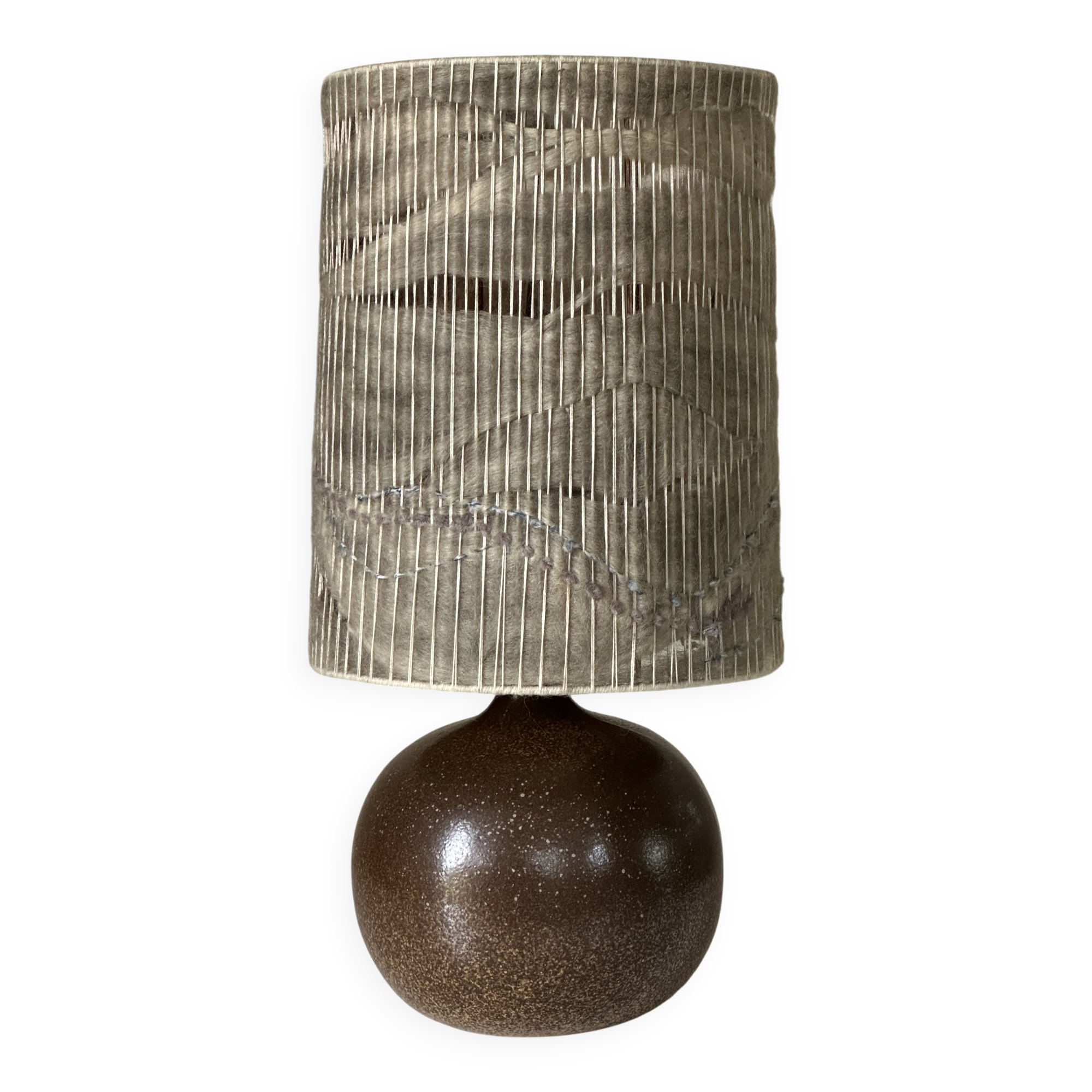 Vintage stoneware ceramic lamp from the 60s