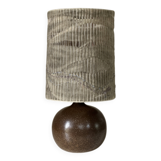 Vintage stoneware ceramic lamp from the 60s