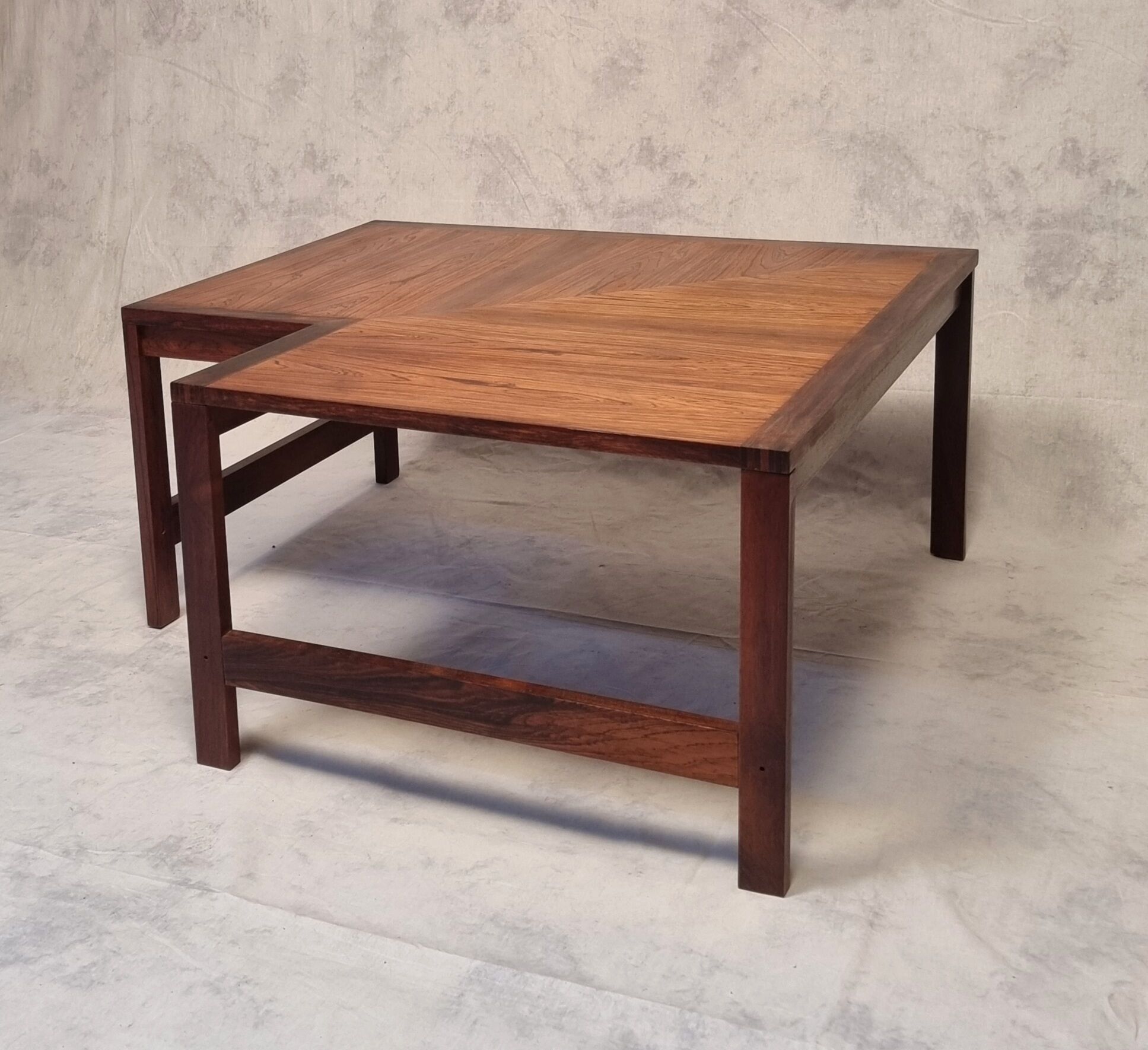 Corner Coffee Table - Ole Knudsen & Torben Lind for France & Son - Rosewood - Ca 1960